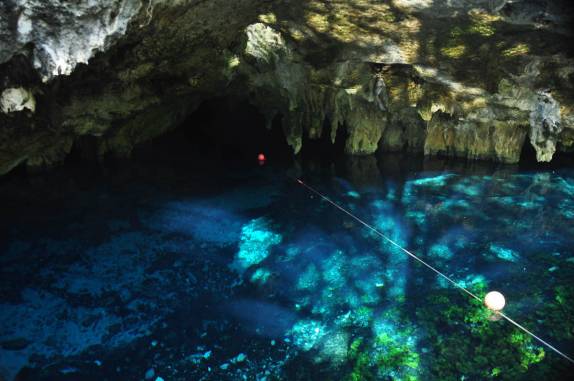 Gran Cenote, em Tulum, na costa caribenha do Yucatán, no México
